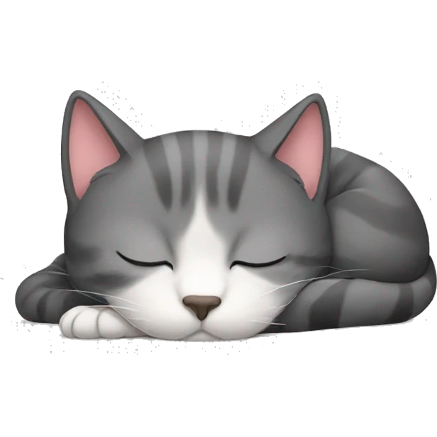 Cat sleeping  emoji