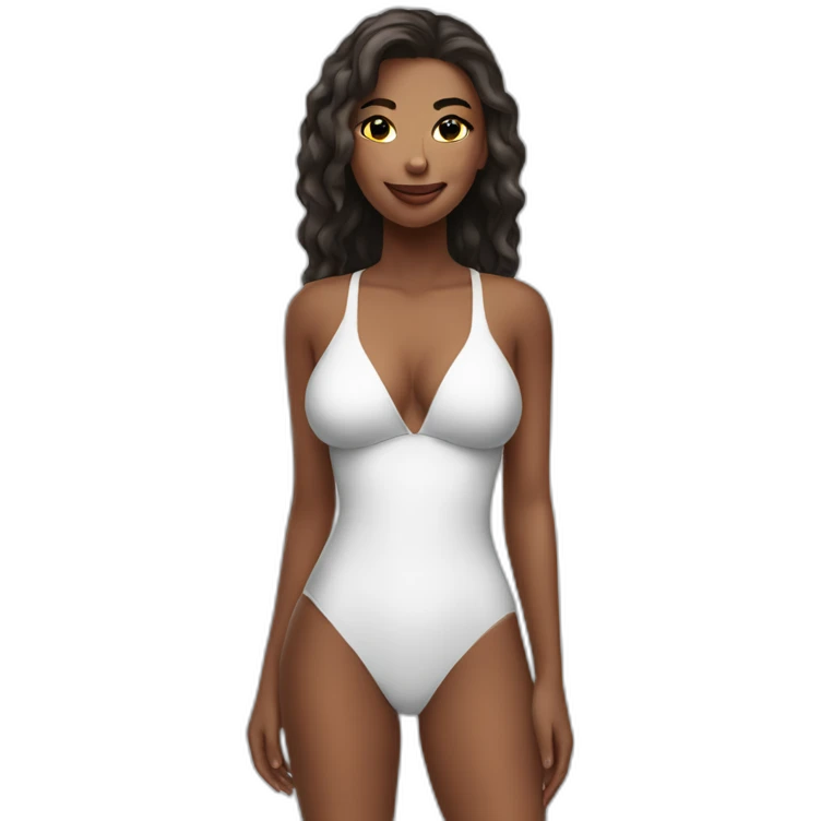 Sexy lady in swimsuit emoji