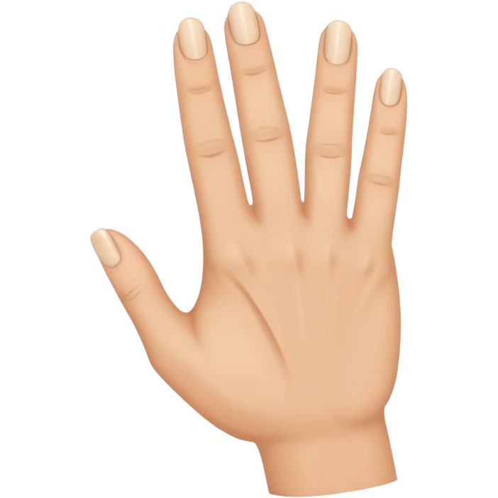 Make a band that has the ring finger down but all the other fingers are up  emoji