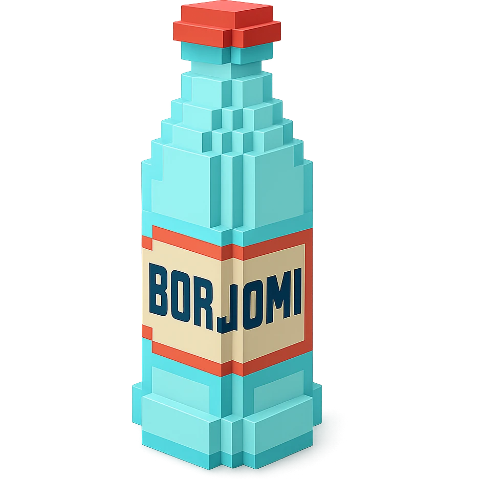 бутылка borjomi, no background emoji