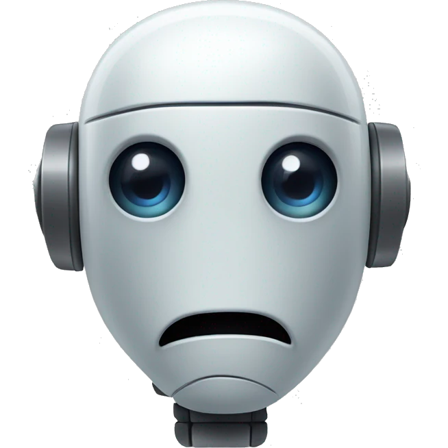 robot with eyes crossed and tongue sticking out emoji