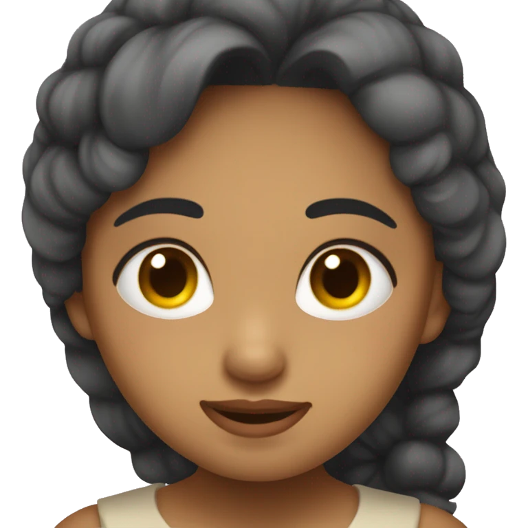 Una niña dormida  emoji