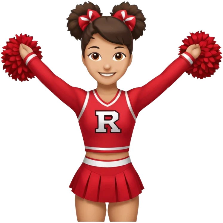 Rutgers full body Cheerleader emoji