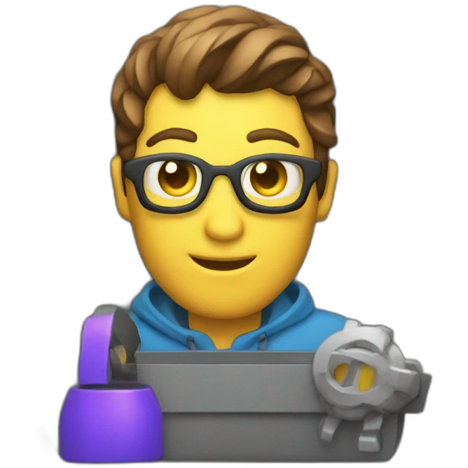 3D developer code window emoji