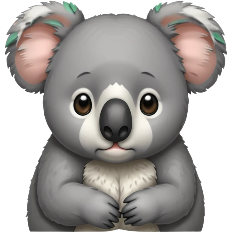 koala with a cold emoji
