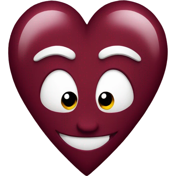 Burgundy heart emoji
