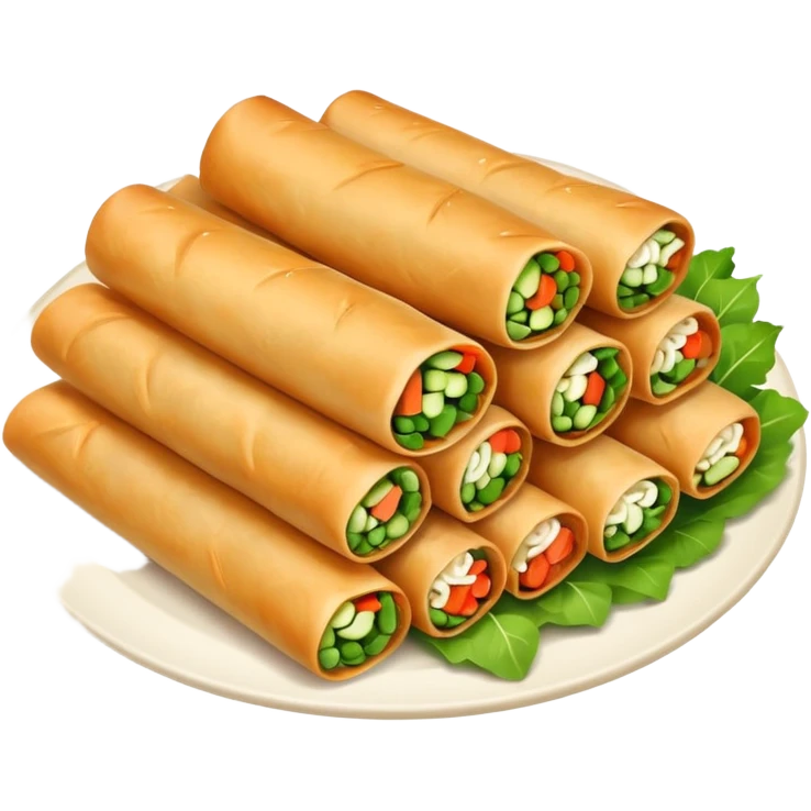 spring rolls vector make them løøo very real emoji