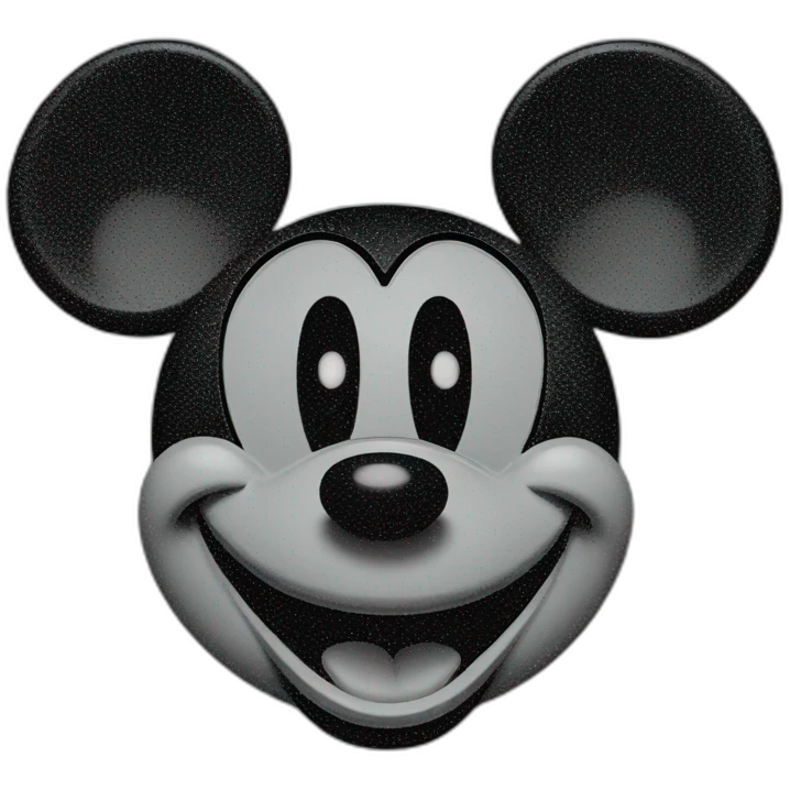 photonegative mickey mouse emoji