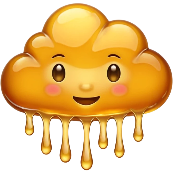 Cloud made of honey emoji
