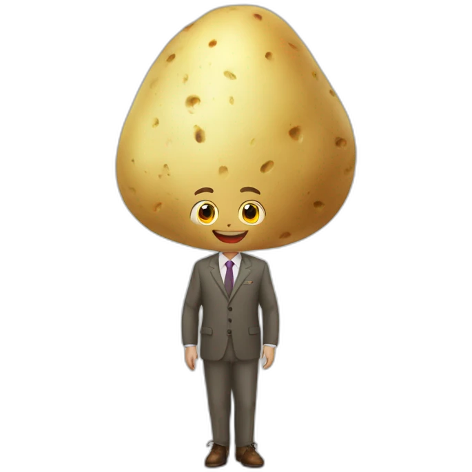 potato fairy business-suit emoji