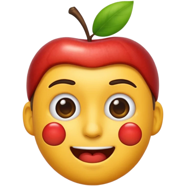 animated emoji having man apple style emoji