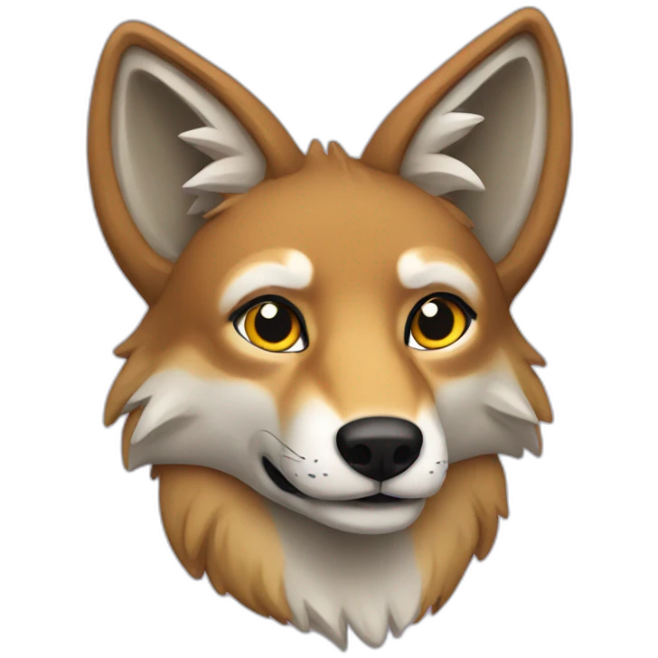LGBT coyote emoji
