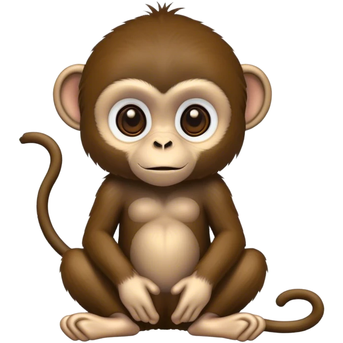 Black African monkey emoji