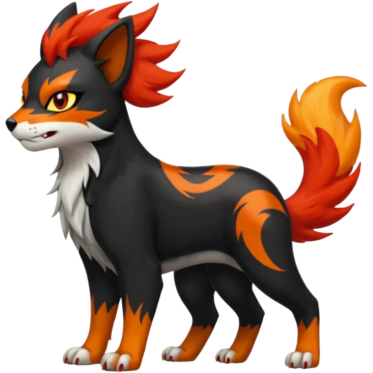 Houndour-Torracat-Fakémon-hybrid-creature (full body)  emoji