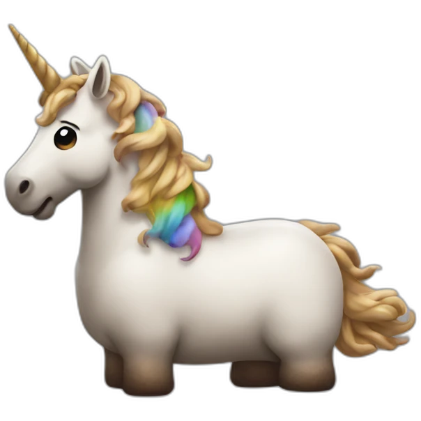 unicorn made of poop emoji
