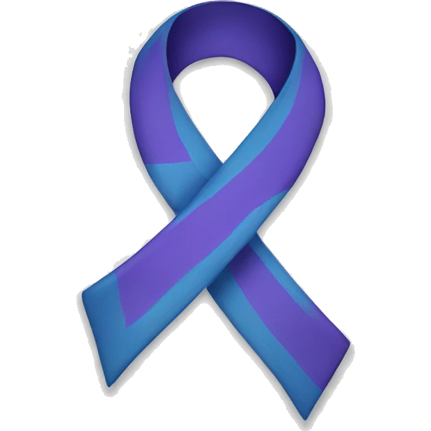 Suicide awareness ribbon  emoji