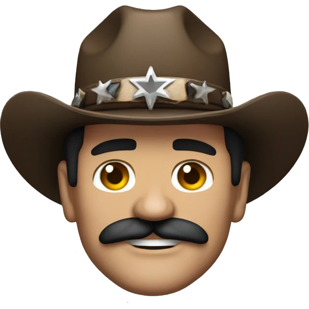 don frye fighter with cowboy hat emoji