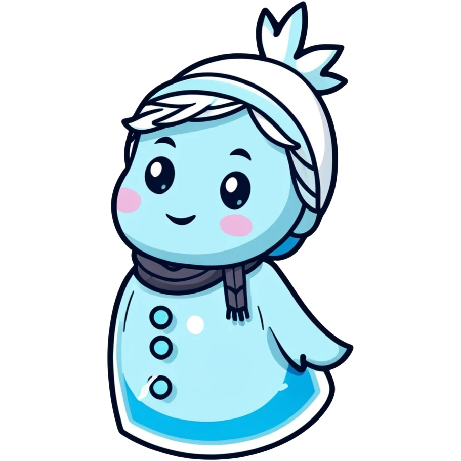 shivering character frozen in ice emoji