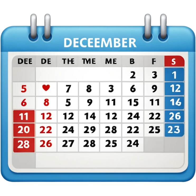 календарь с датой 23 декабря 2025
 emoji