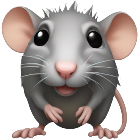 Crusty rat emoji