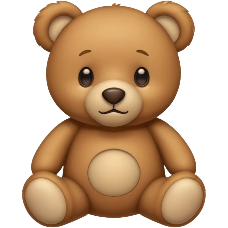 Light brown teddy bear aesthetic emoji