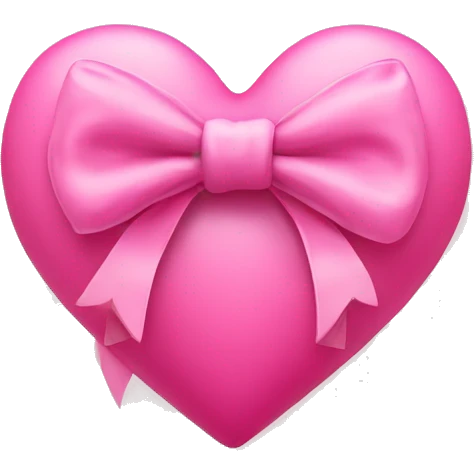 pink heart with bow emoji