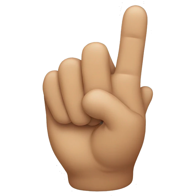3 Fingers holding up emoji