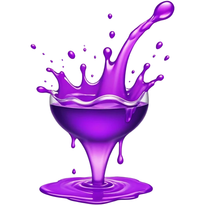 Purple splash emoji