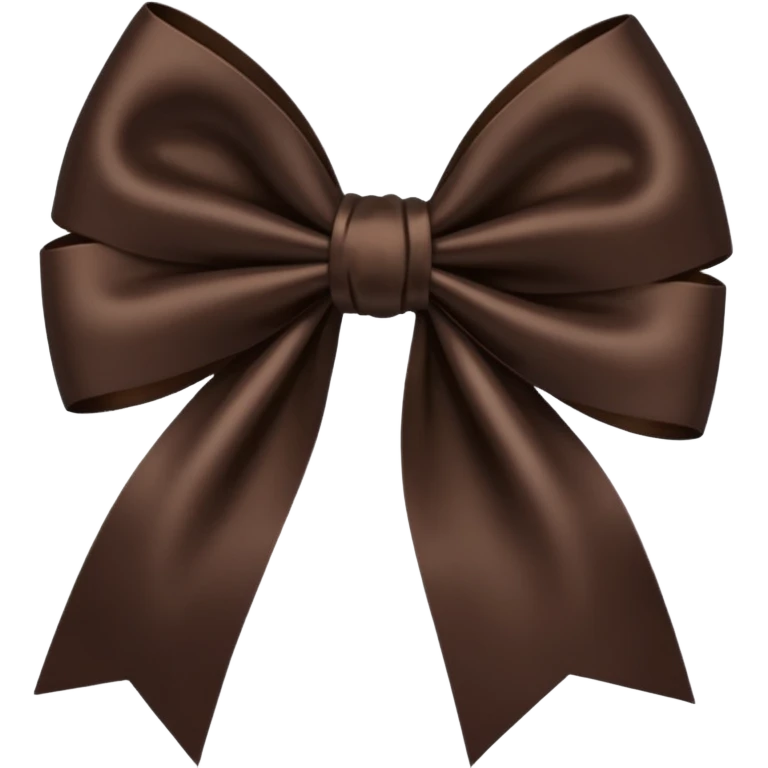 Dark Brown Bow emoji