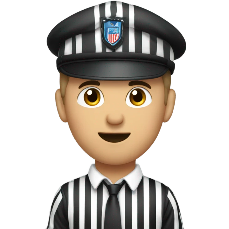 Patrick Mahoney kissing the referee emoji