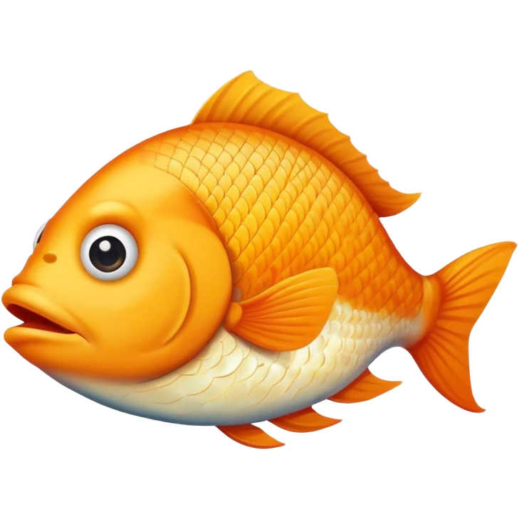 Fish making a sarcastic smirk  emoji