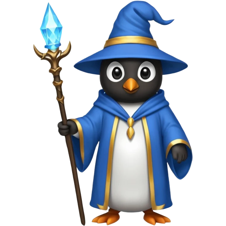 Penguin Wizard emoji