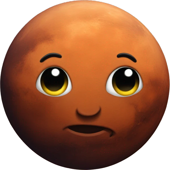 Mars planet emoji