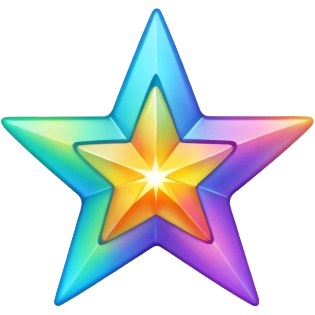 star shaped into music emoji