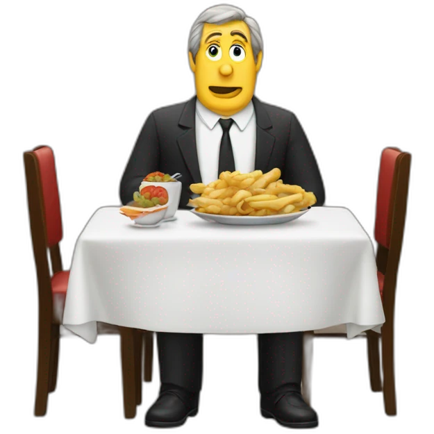 Monty Python restaurant big man emoji