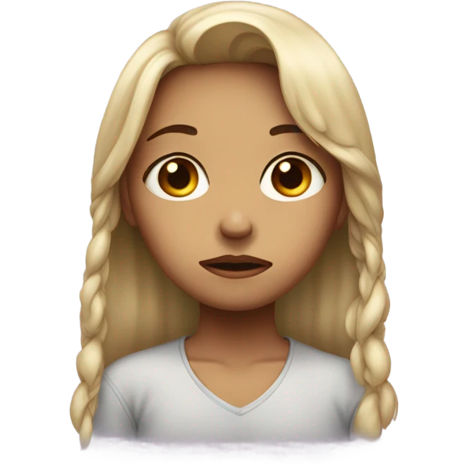 Girl crying  emoji
