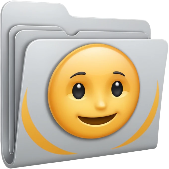 white and gray folder empty emoji