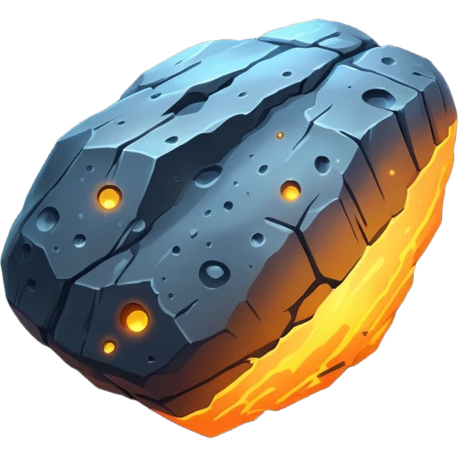 Asteriod emoji make it Falling like a shooting star keep it a ssteriod alone emoji