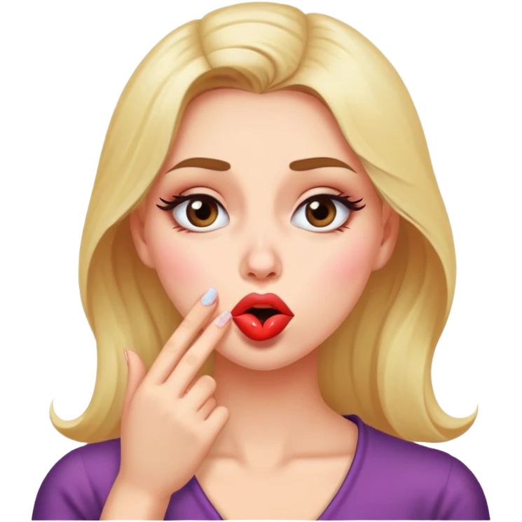 Eye roll and kiss emoji