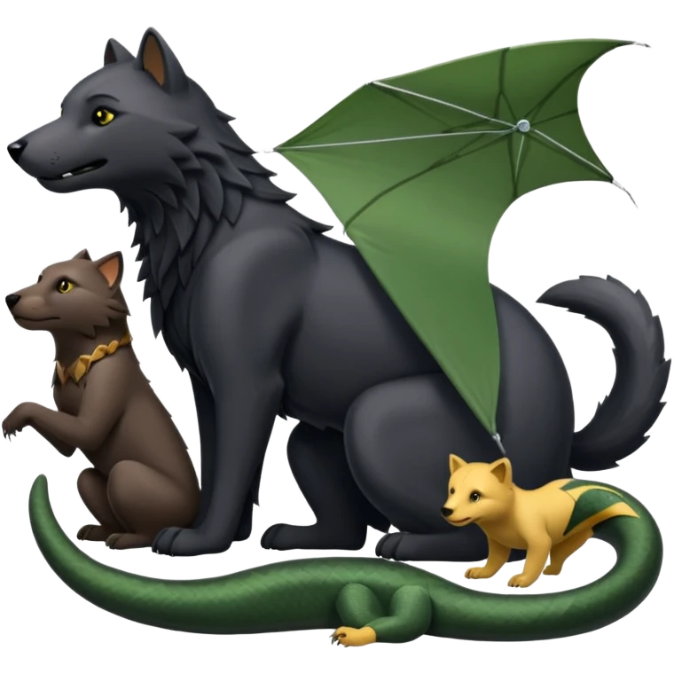 Fai emoji su ognuno di questo personaggi del libro della giungla: Akela, Bagheera, Baloo, Kaa, fratel Bigio, Raska, Rama, Ikki, Chill e Mang emoji