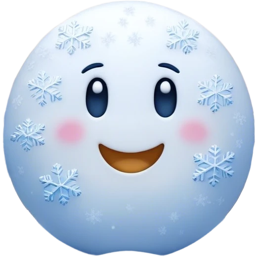 Cinematic Realistic Snow Emoji, Soft and delicate, with fluffy snowflakes drifting gently to the ground. The snow blankets the landscape in a peaceful, serene hush, creating a calm and sparkling atmosphere. Soft glowing outline, capturing the essence of tranquility, winter beauty, and crisp, clean freshness in a scene of falling snow! emoji