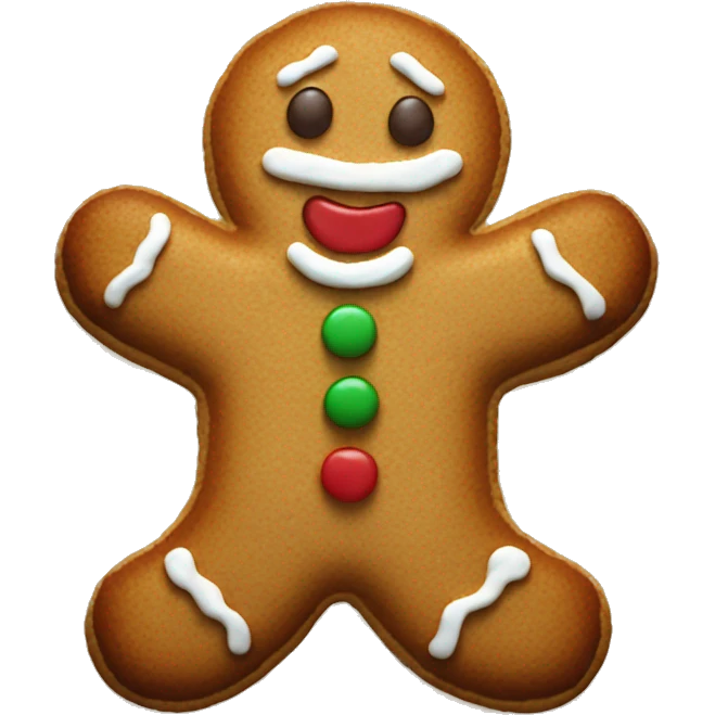 Gingerbread man cookie  emoji
