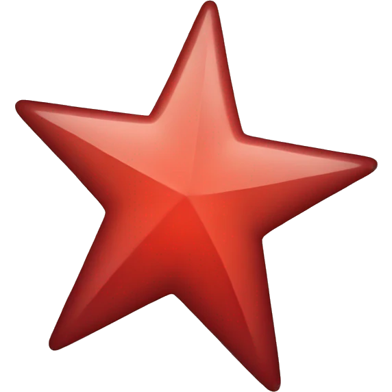 vector red star emoji