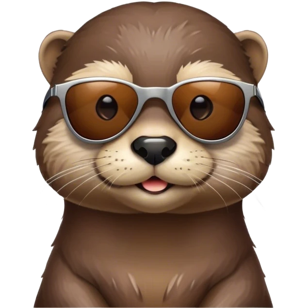 Otter with sunglasses emoji
