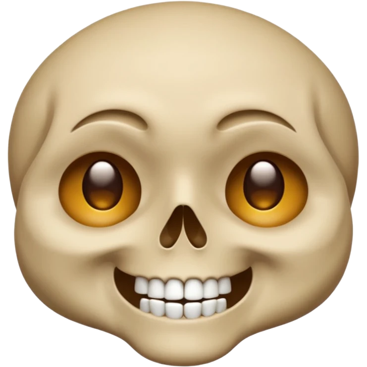 Skull face one eye closed emoji emoji