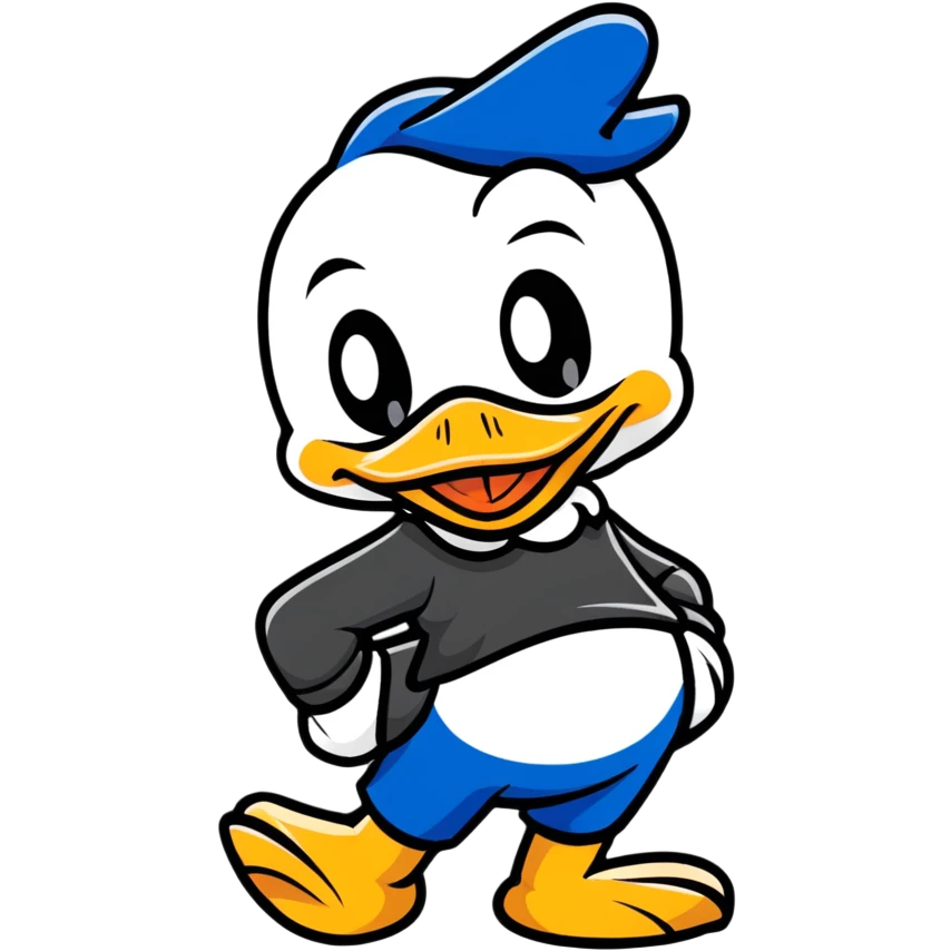 Donald Duck Disney style emoji