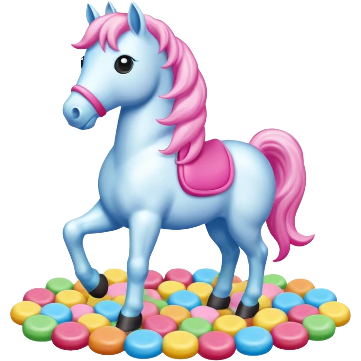 puffy candy horse landscape  emoji