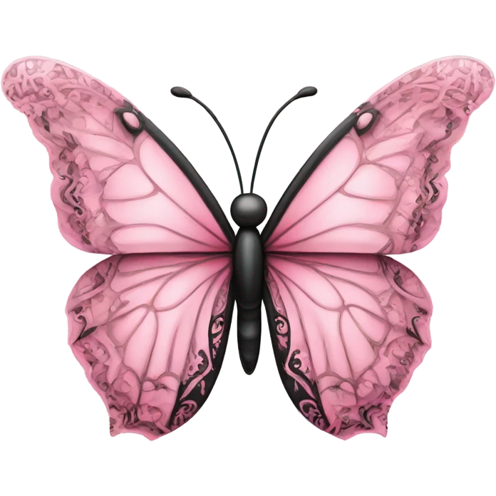 pink butterfly  emoji