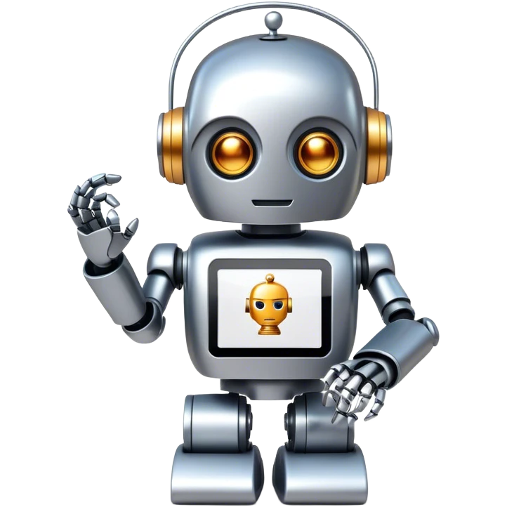 a robot tutor emoji