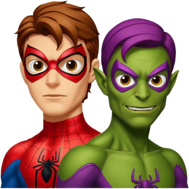 Spiderman's Green goblin classic emoji